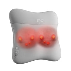 SKG cordless back massager front view for targeted neck and shoulder relief