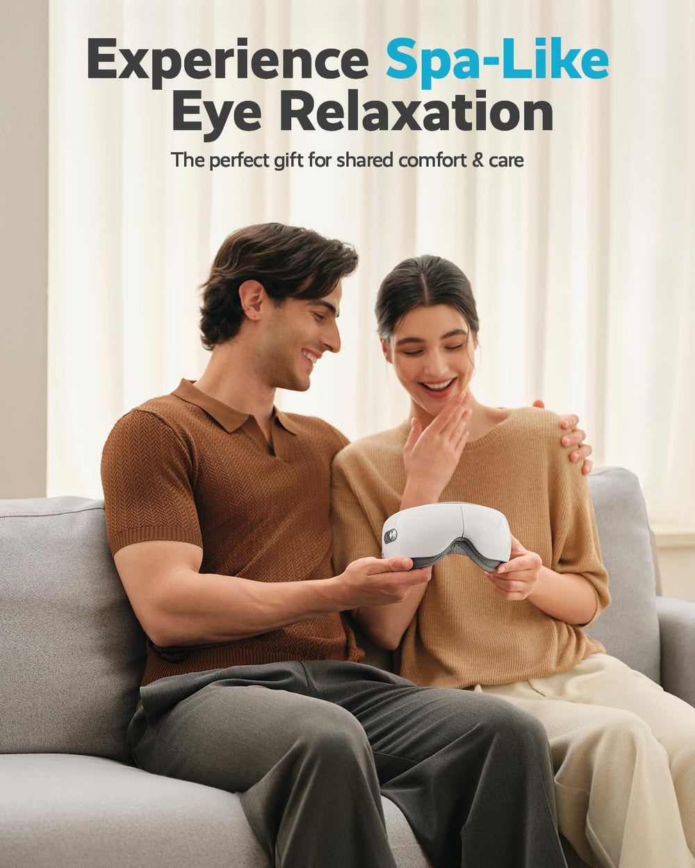 Music mode on SKG ES500 Eye Massager enhances calm