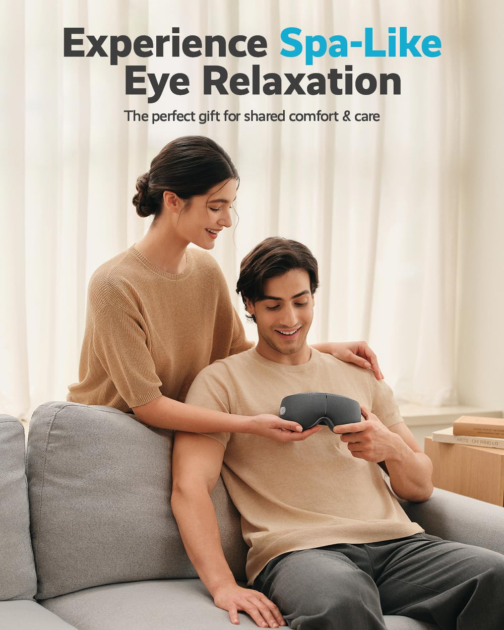 SKG Bluetooth music control enhances relaxation with soothing tracks