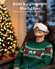 ES500 heat settings shown with comfortable warmth for eye relaxation.