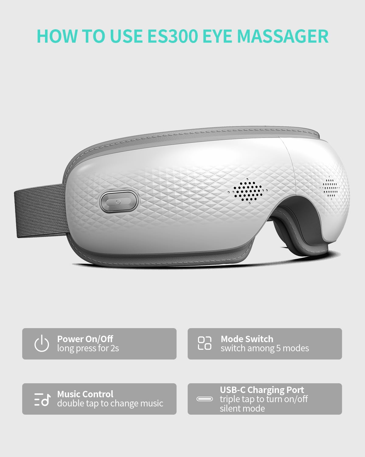 SKG Eye Massager travel-ready case highlights portability for busy lifestyles.