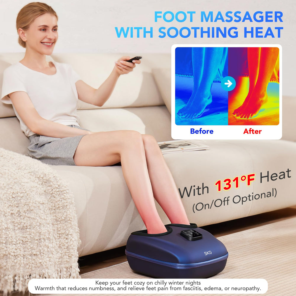 SKG universal-size foot massager fits up to US 13.