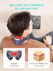 SKG G7 Pro heat settings display on massager