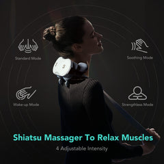 Built-in 2200mAh battery powers up to 90 minutes of massage on a single charge.
