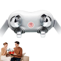 SKG H7 neck massager with metal heads delivering targeted deep kneading near the neck.