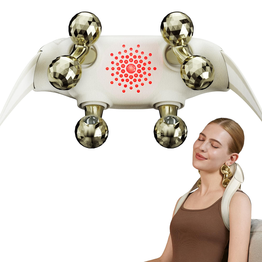 SKG H7 Ultra neck massager with backpack design for hands-free relief during daily tasks.