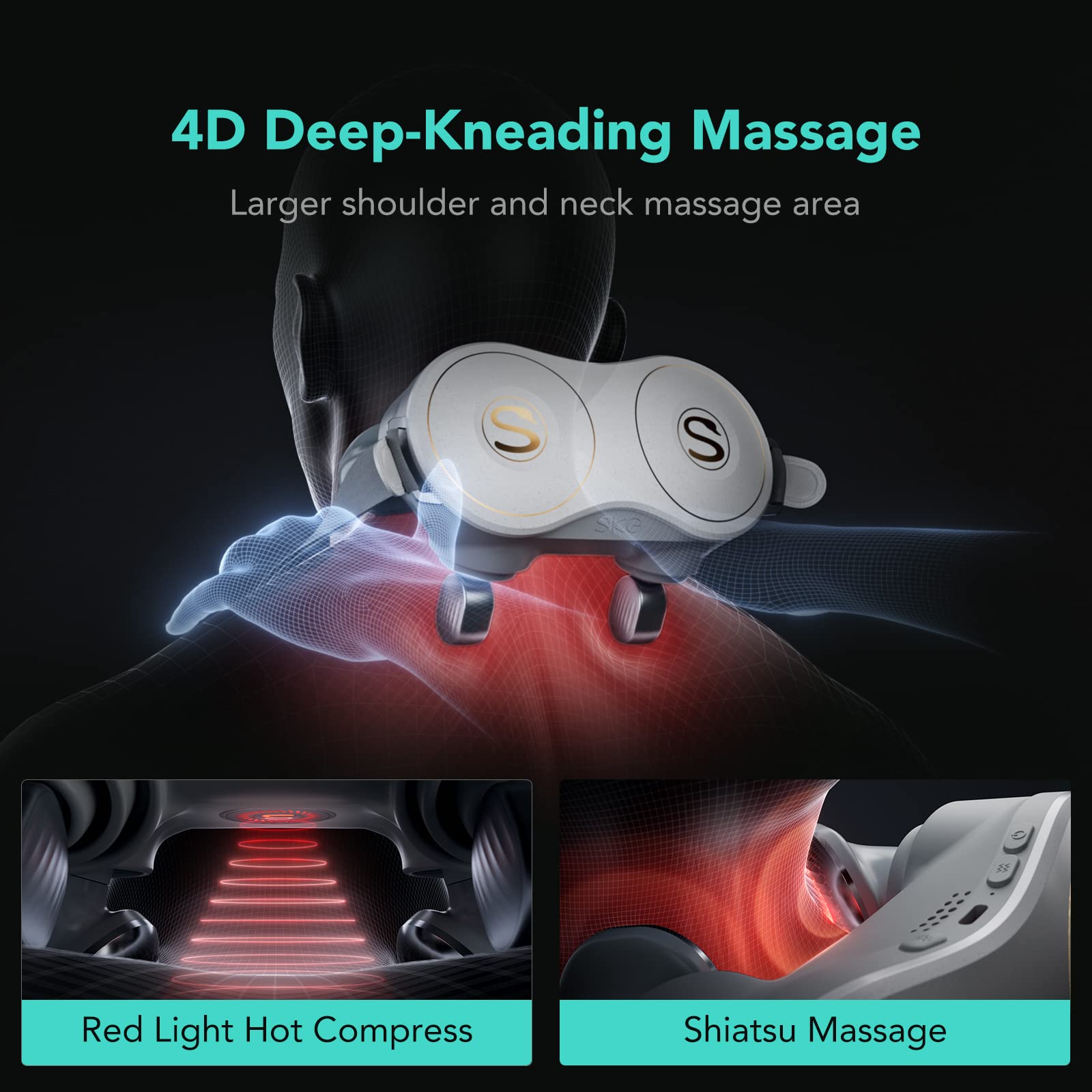 Wearable design allows hands-free use during daily tasks with SKG H7.