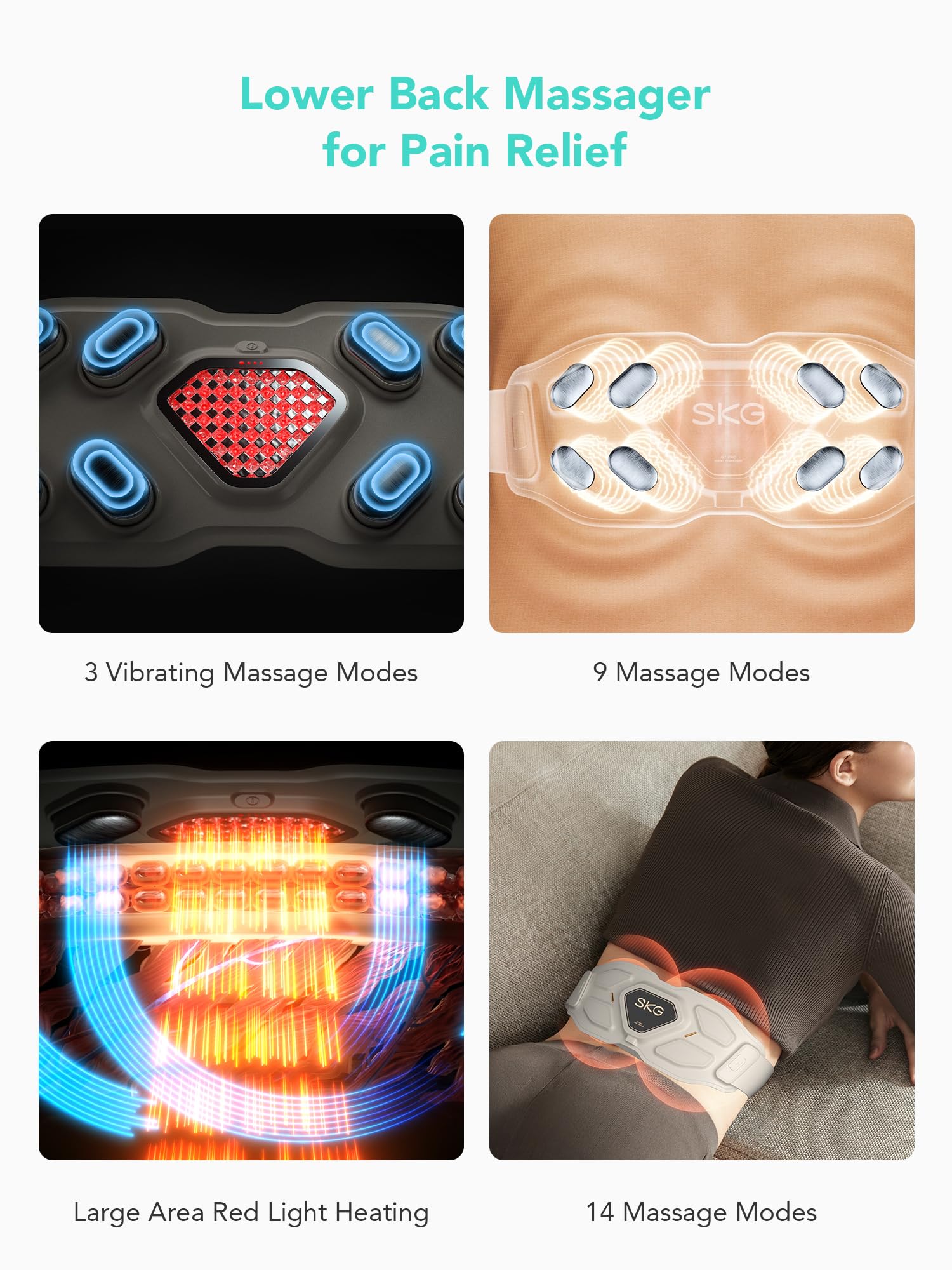 SKG red light therapy beads reach deep muscle layers.