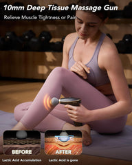 Lightweight SKG Mini Massage Gun carried for travel and workouts