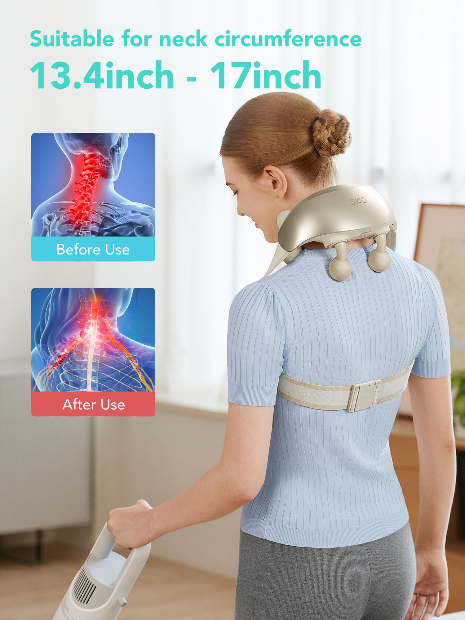 Overheating protection automatically stops the device after 10 minutes.