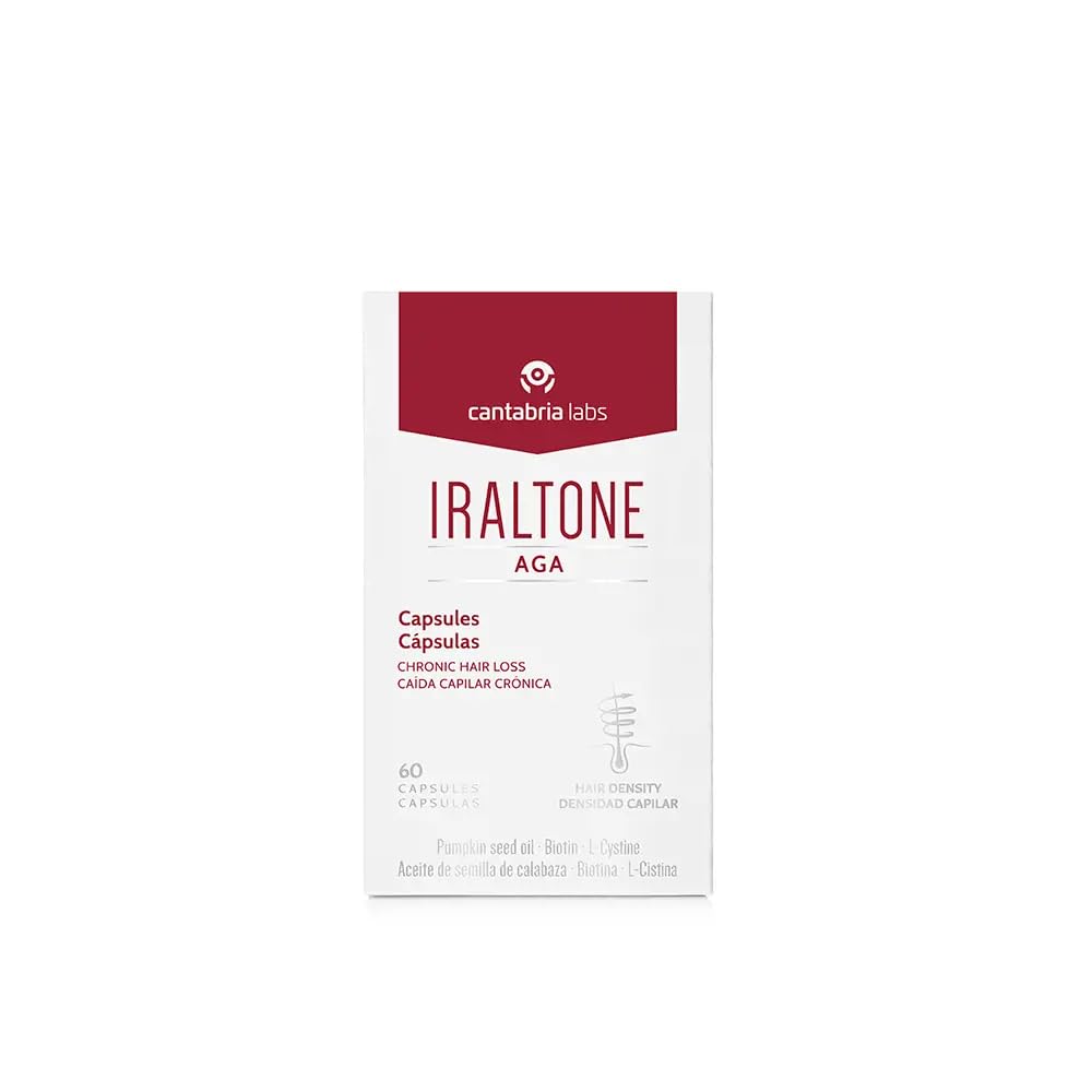 Skin Capital Iraltone AGA capsules close-up, convenient nourishment for healthier hair.