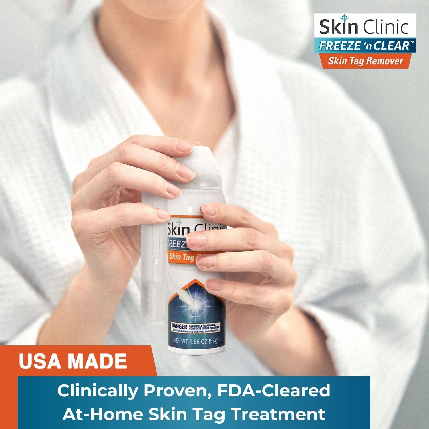 Skin Clinic Freeze 'n Clear precision applicator 2 for precise application.