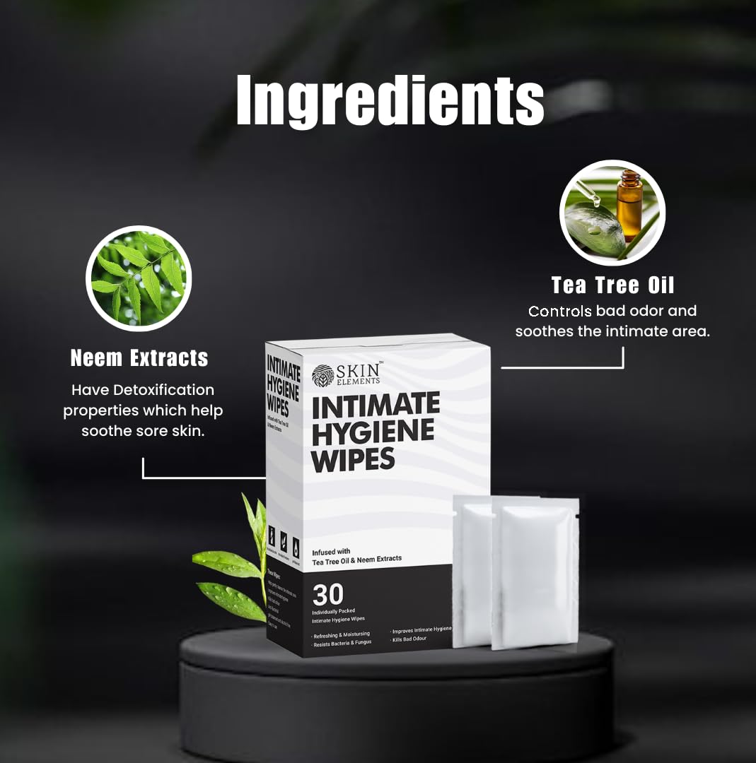 Skin Elements Intimate Wipes unisex packaging designed for shared use