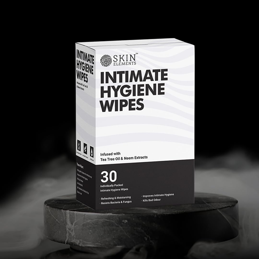 Skin Elements Intimate Wipes wet wipe close-up showing soft texture and freshness