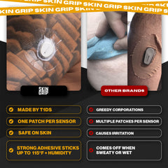 Skin Grip 4-way stretch patch enables easy, seamless application.