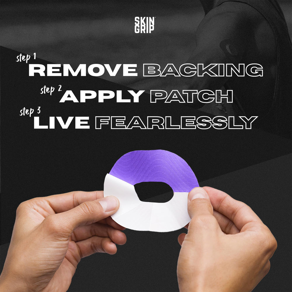 Skin Grip breathable latex-free material minimizes irritation