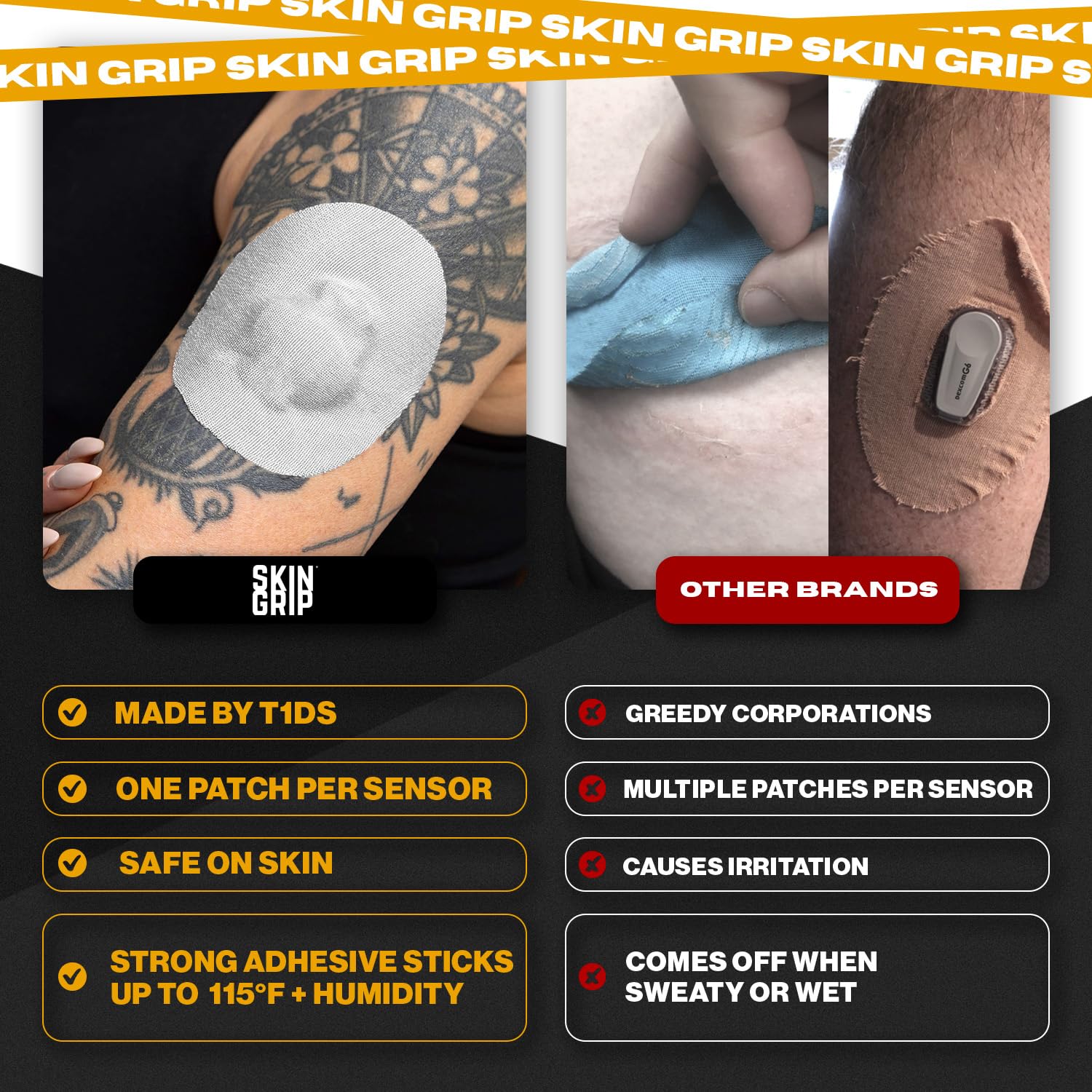 Bedtime application helps set the adhesive before activities.