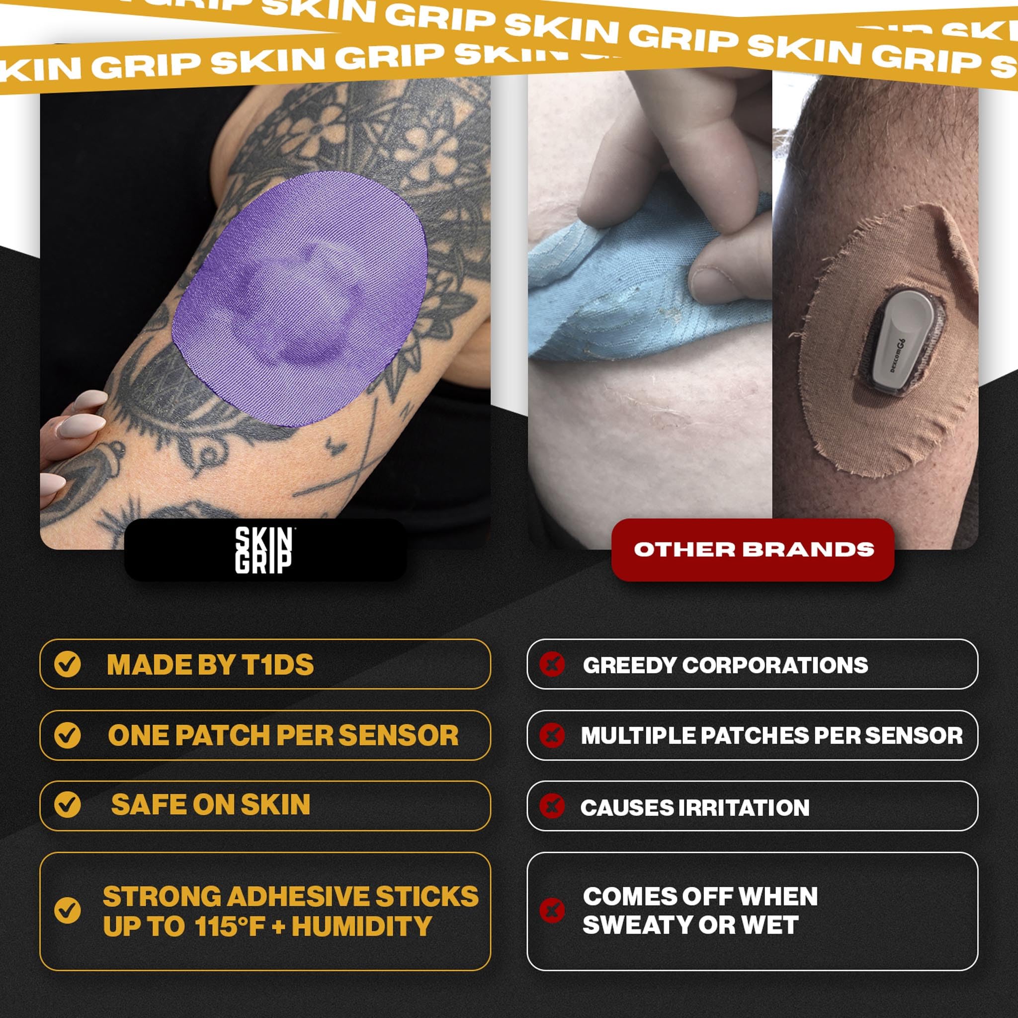 Skin-friendly material reduces irritation during long wear