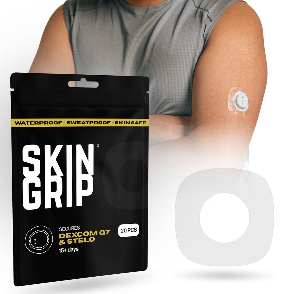 Skin Grip patch for Dexcom G7 ready for application with secure wear.