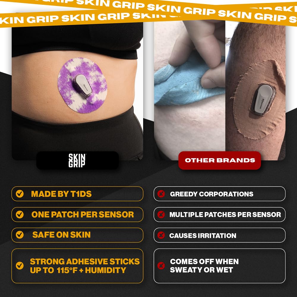 Skin Grip easy-application patch helps you secure the sensor quickly before bed.