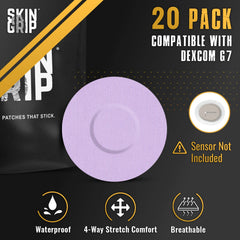 Skin Grip five-part application system simplifies patch placement and setup.
