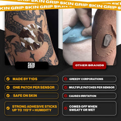 Skin Grip four-way stretch patch designed for easy, snug application