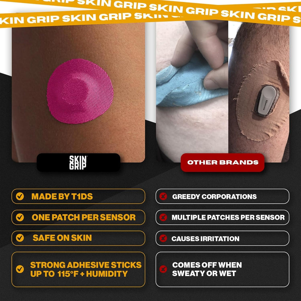 Skin Grip four-way stretch patch demonstrates easy, secure application.