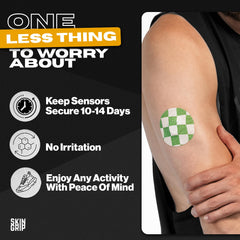 Skin Grip four-way stretch patch enabling easy application and wear.