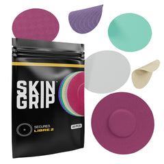 Skin Grip Freestyle Libre 2 sensor covers secure adhesion for daily activities.
