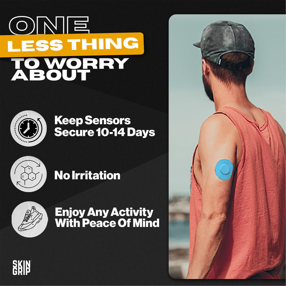 Blue Skin Grip patch with 4 way stretch for comfortable movement