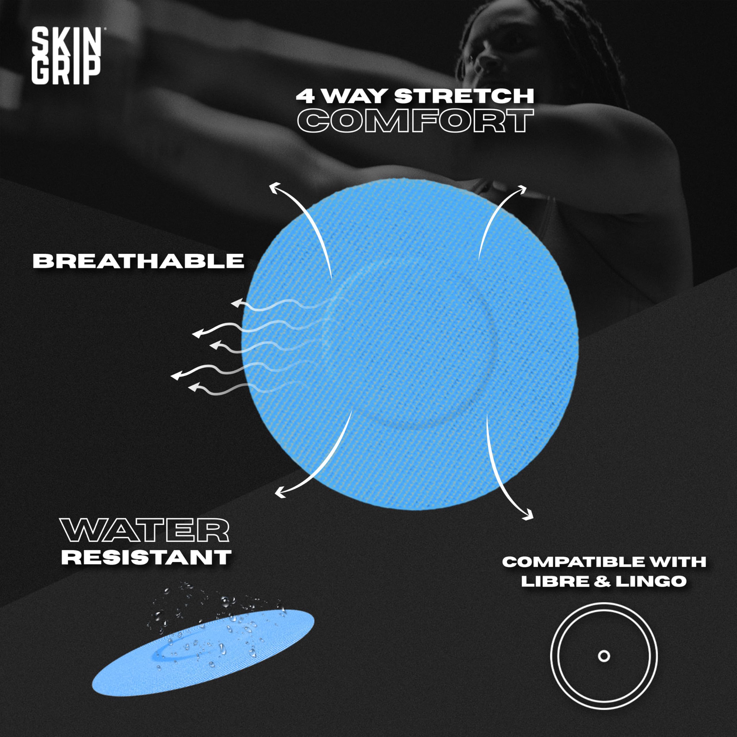 Blue Skin Grip patch pre-cut for easy, precise application