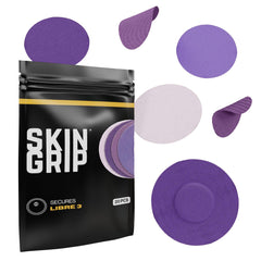 Skin Grip Freestyle Libre 3 sensor cover on skin provides secure adhesion.