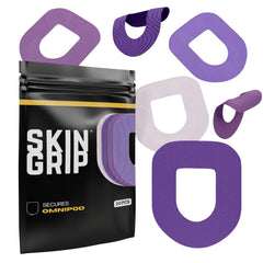 Skin Grip Insulet Omnipod 5 patch shown waterproof coverage for showers and swimming.