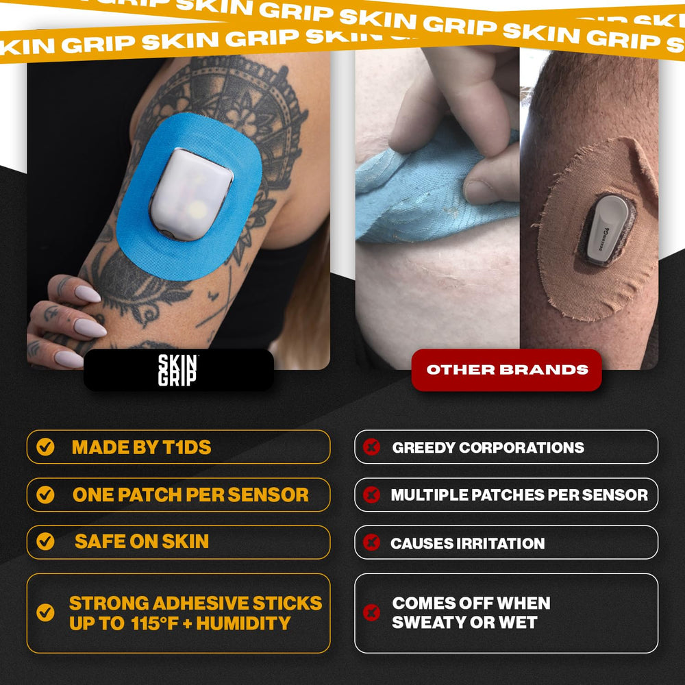 Skin Grip worn on the skin shows secure sensor coverage during workouts.
