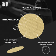 Skin Grip Lingo CGM patch keeps the device in place during workouts.