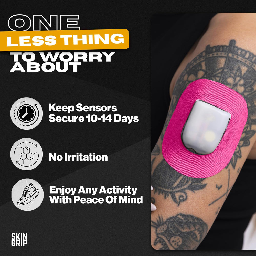Skin Grip Omnipod 5 patch waterproof adhesive endures showers and sweat.