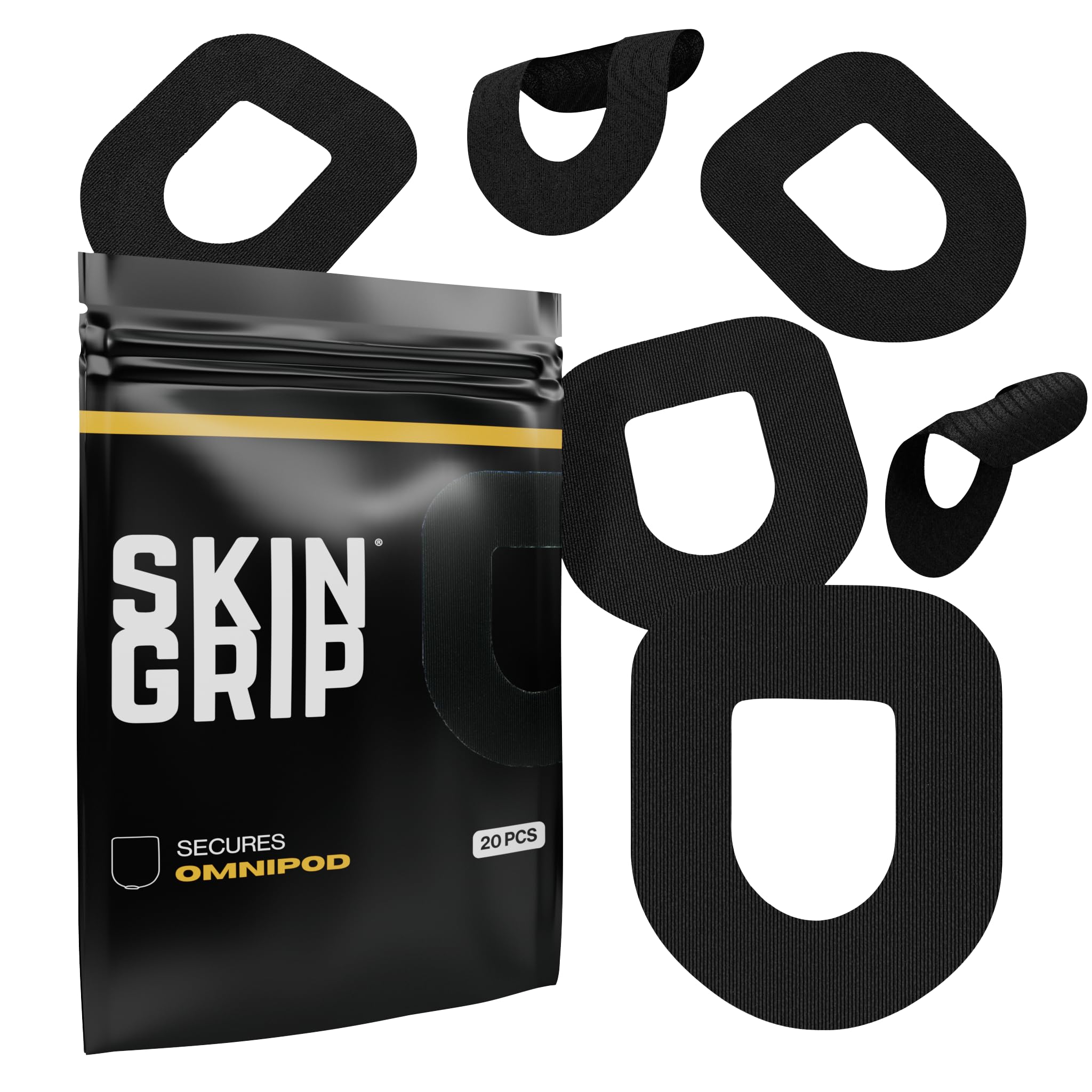 Skin Grip Omnipod 5 patch waterproof keeps the device secure during showers and swims.