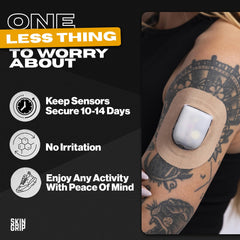 Skin Grip patch 4 way stretch enables easy application around curves