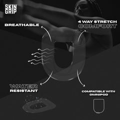 Skin Grip Omnipod patch sweatproof during workouts and heat.