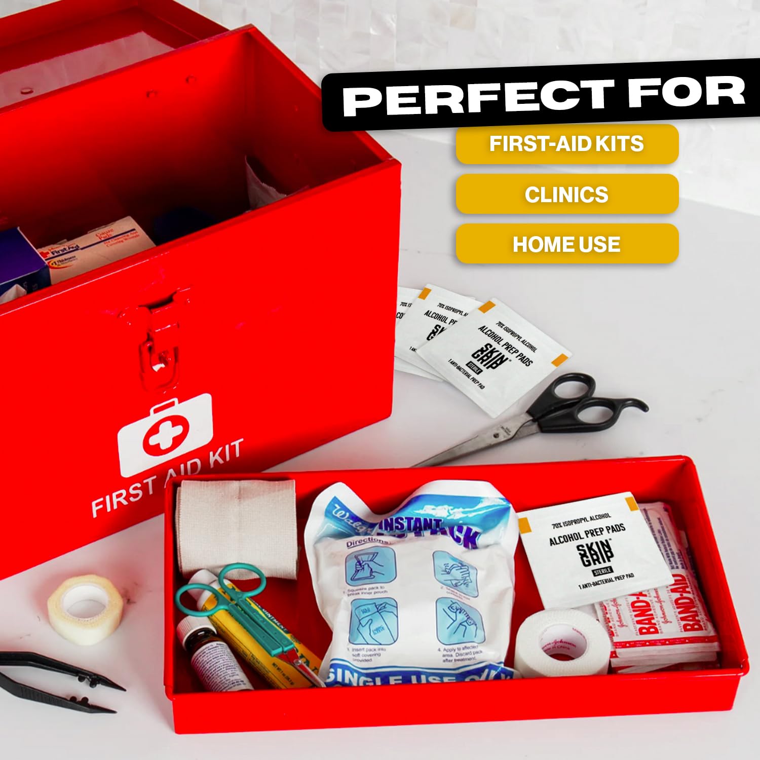 Skin Grip skin prep for injections supports clean site changes and device applications.