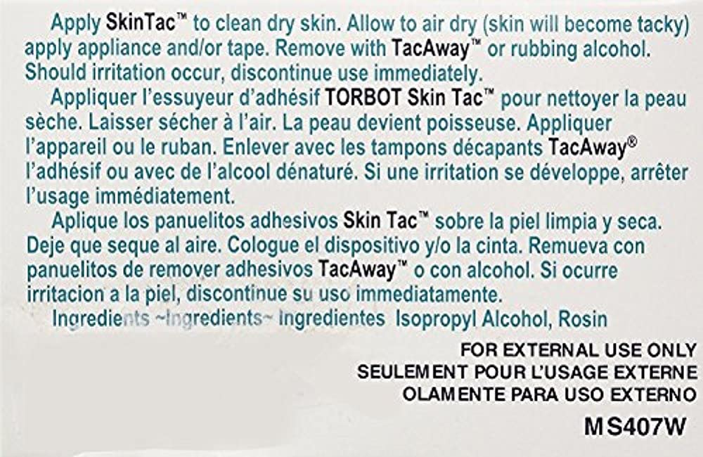 Travel-ready Skin-Tac wipes in compact case for on-the-go use