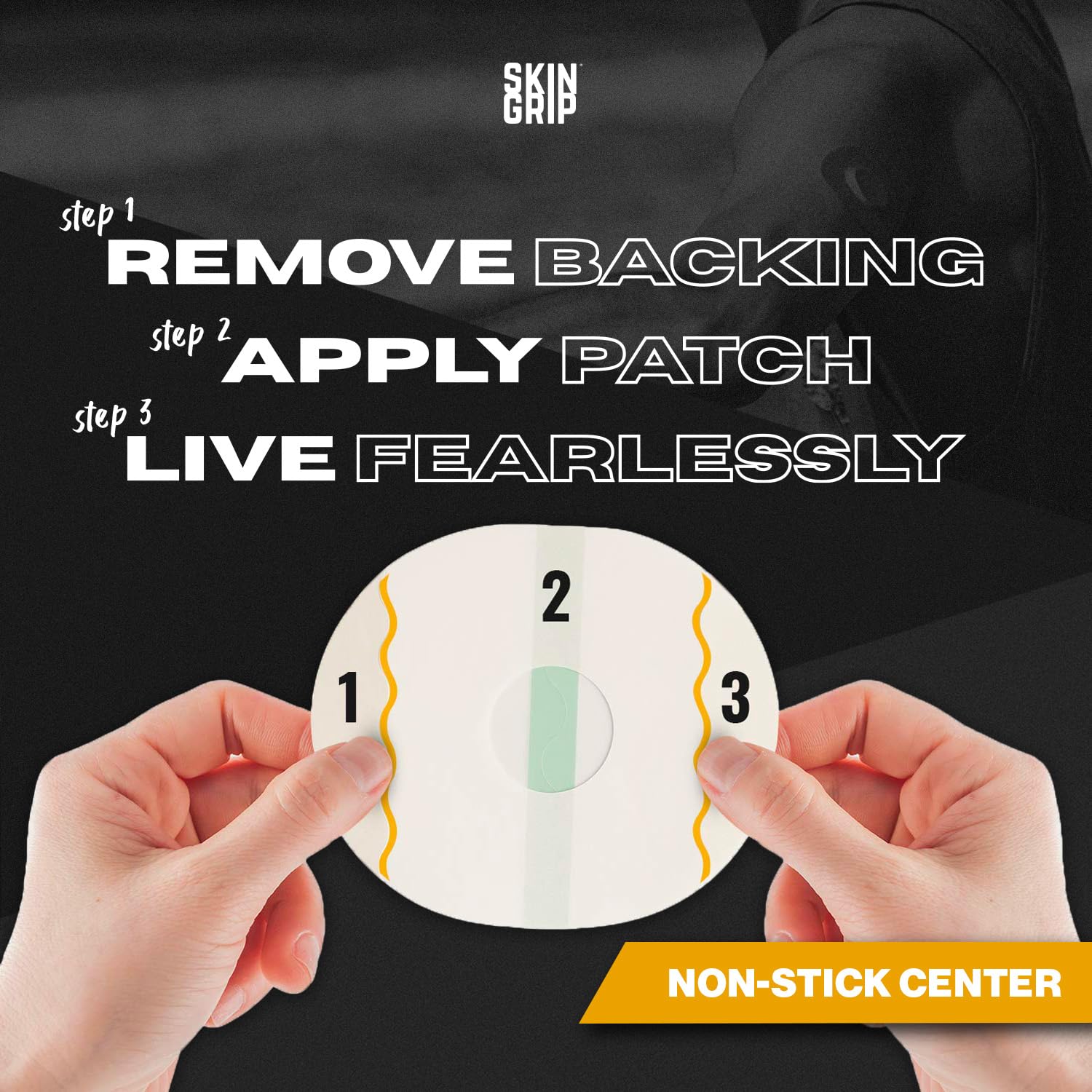 Skin Grip CGM patch from a quality-focused brand for reliable wear.