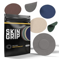 Skin Grip Dexcom G7 patch application securely holds CGM