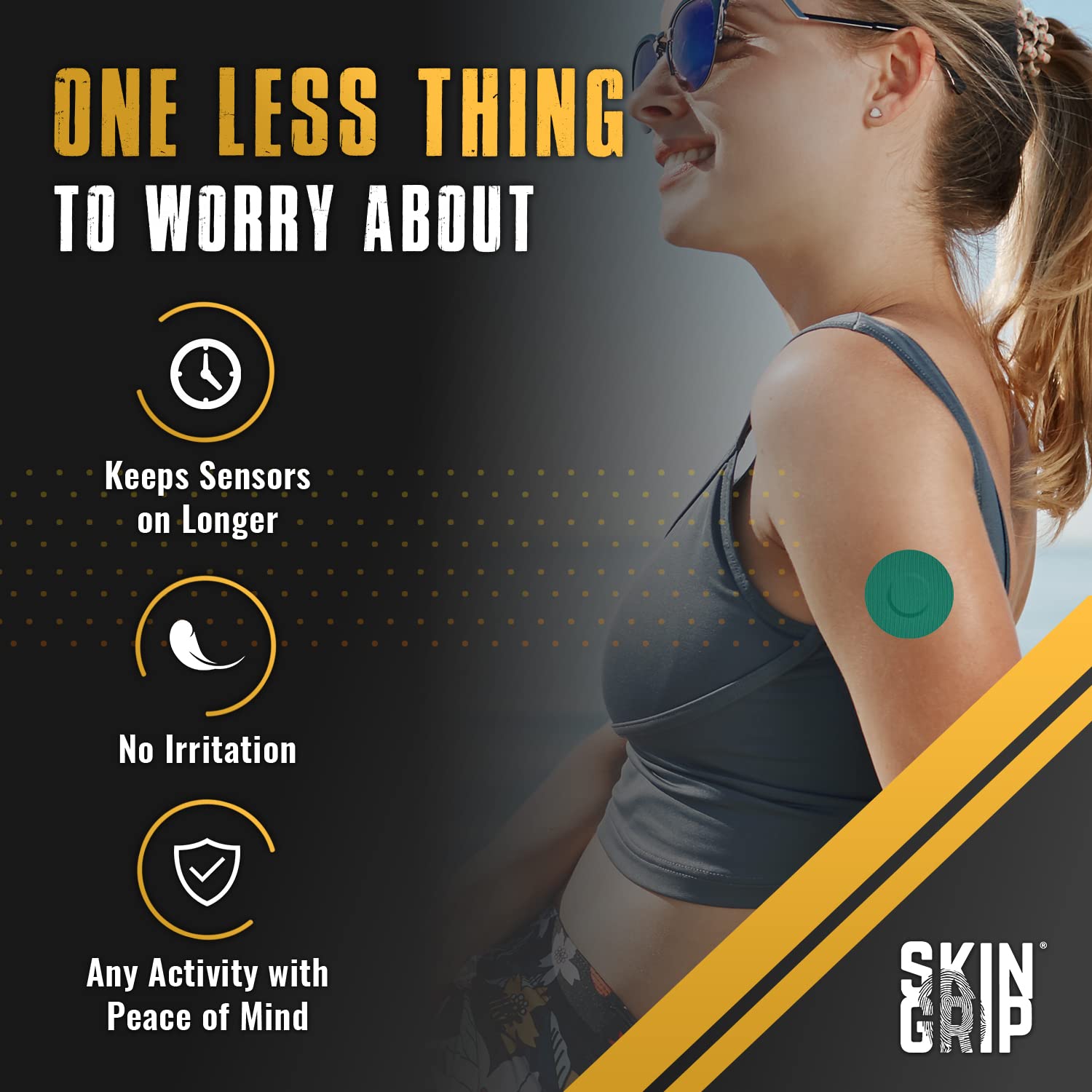 Skin Grip rainbow skin-friendly patch minimizes irritation