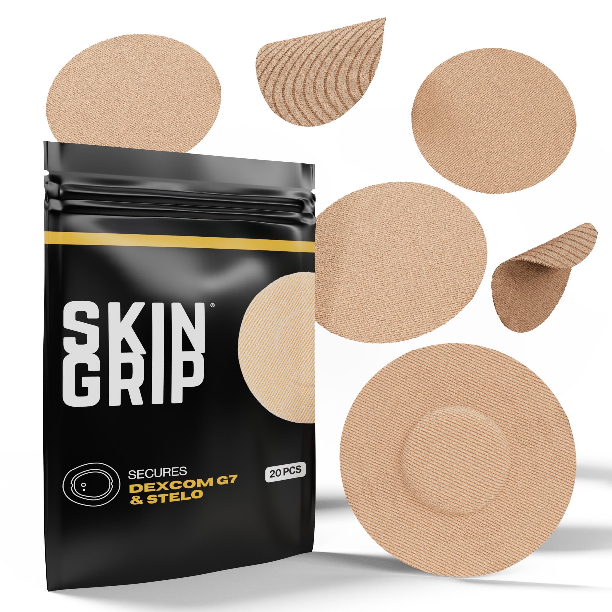 Skin Grip patch for Dexcom G7 application area ensures reliable wear