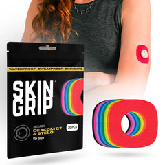 Skin Grip patch for Dexcom G7 coverage secures CGM attachment with reliable adhesion.