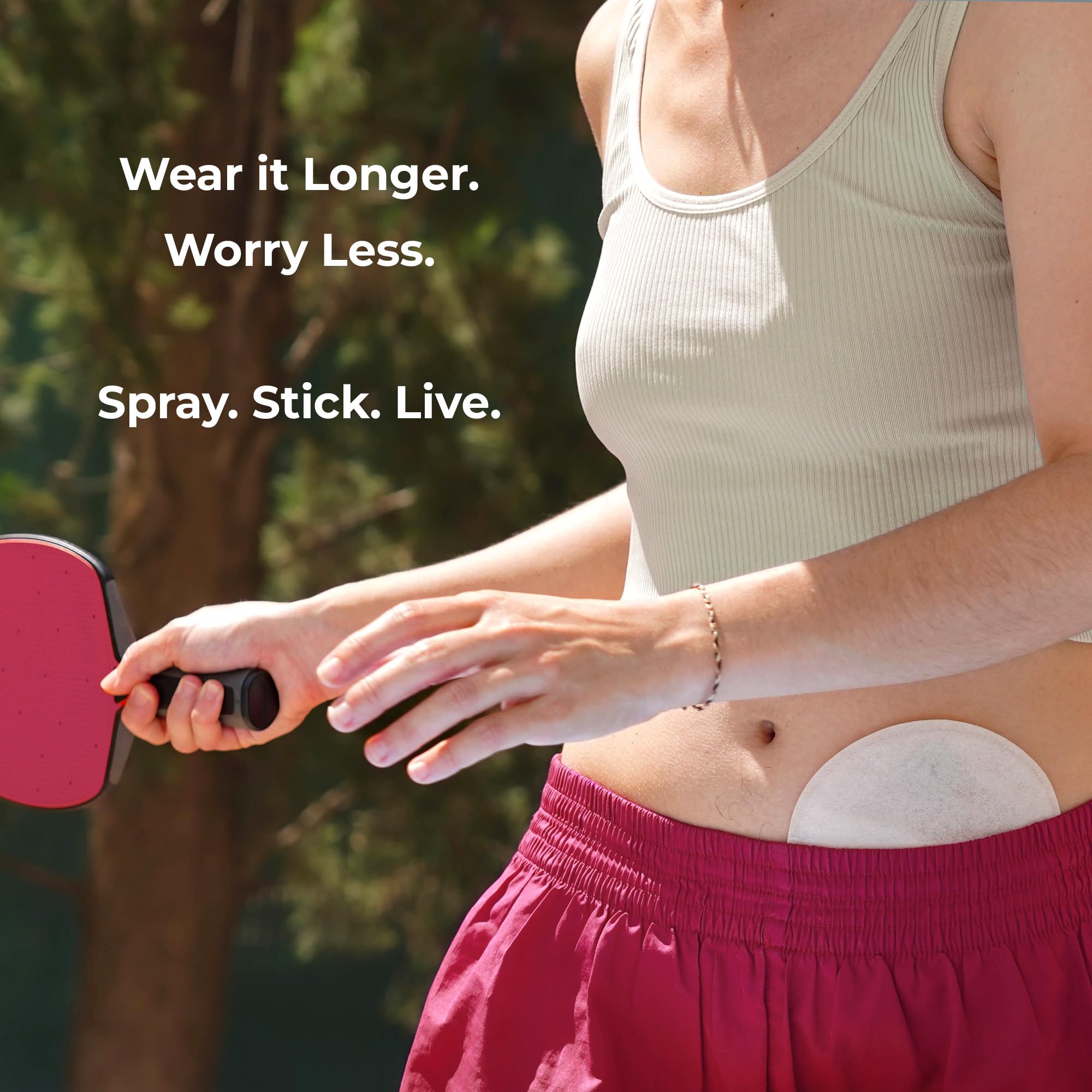 Skinister condom catheter adhesive offers steady grip and leak reduction during activity.