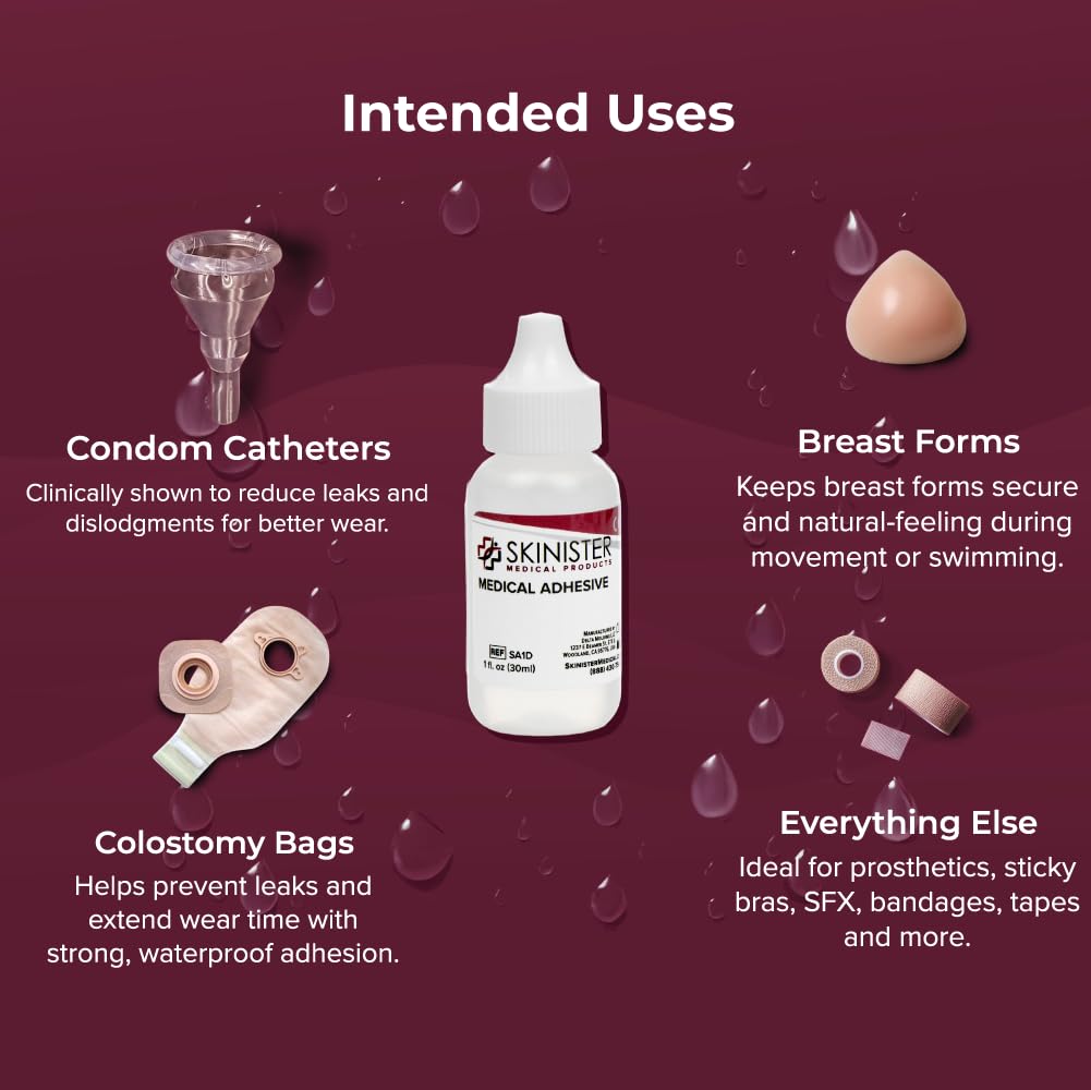 Skinister remover spray for sting-free removal and easy cleanup.