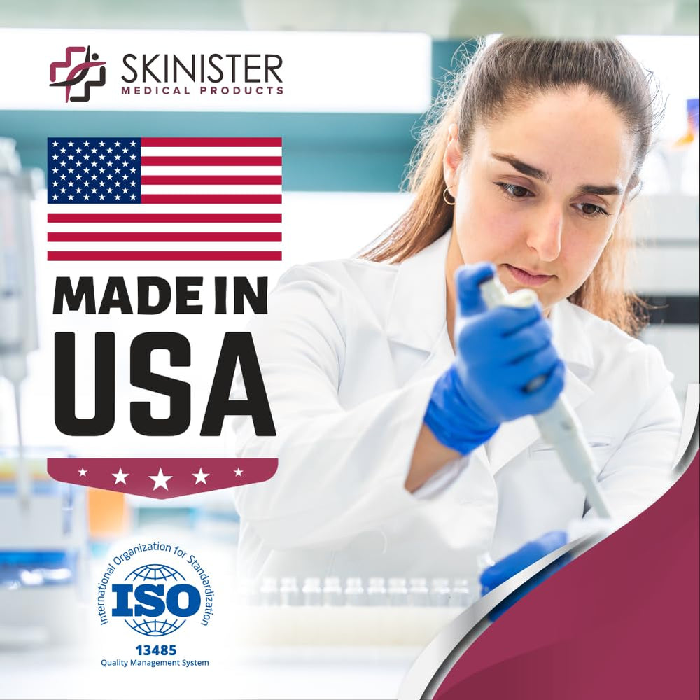 Skinister 1oz travel-size bottle for easy packing and travel.