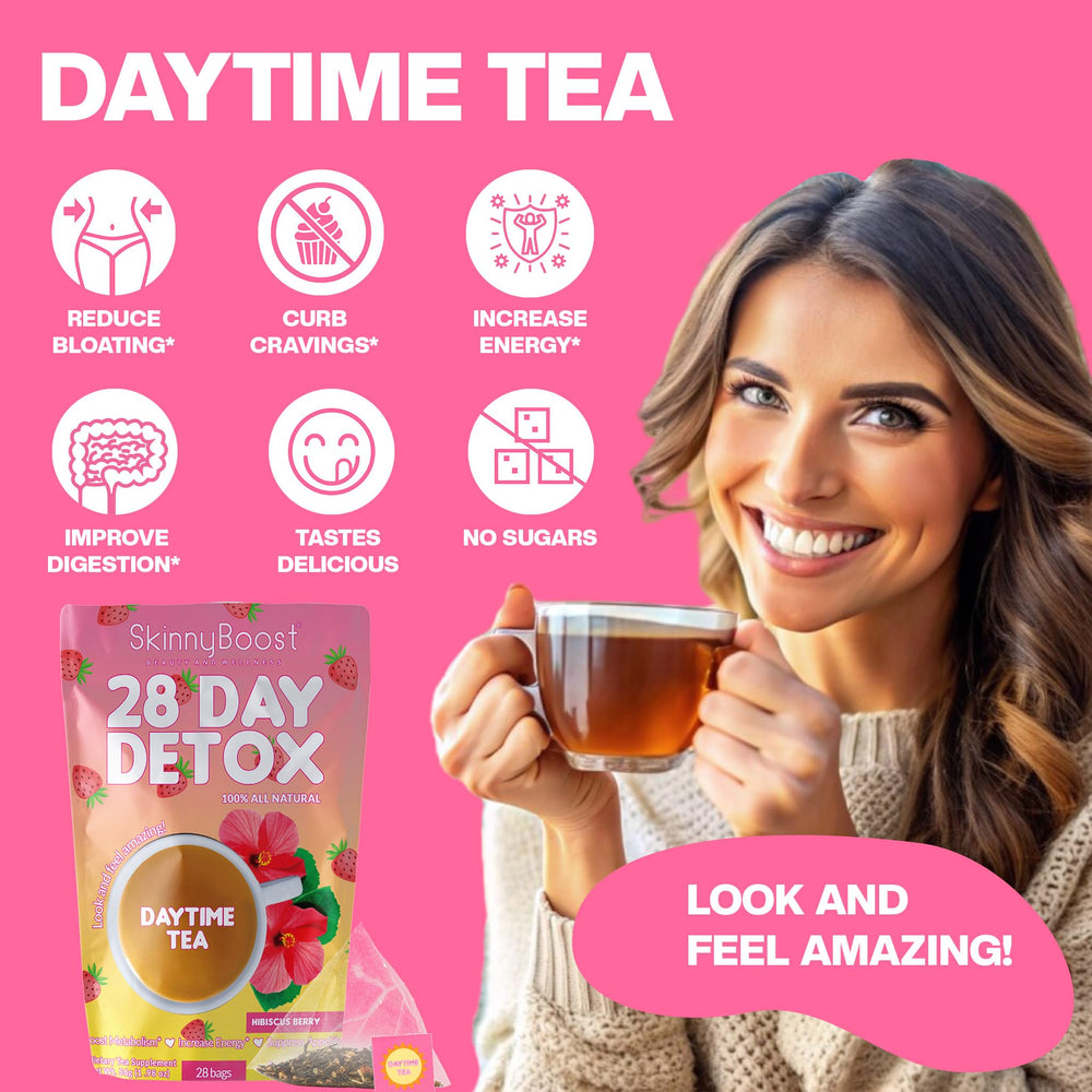 SkinnyBoost keto-friendly detox tea ideal for clean eating routines